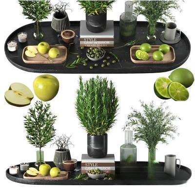 食品饮品 餐具 水果 花瓶花艺